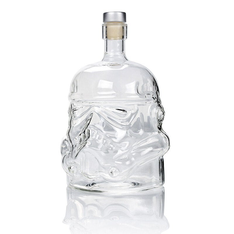 1 Pcs Storm Trooper Decanter  White Soldier Glass Jug Liquor Bottle High Boron Glass Bottle Wine B 650ml